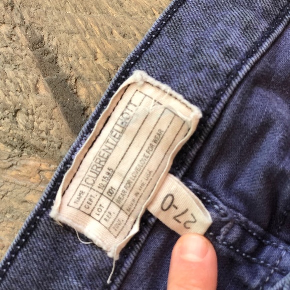 Current Elliot Snakeskin Skinny Jeans Boa Purple - Picture 4 of 4